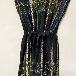BeBop Black and Yellow Patterned Dress